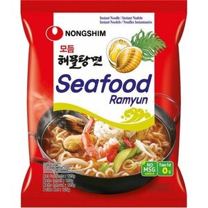 NONGSHIM Seafood - Merenelävienmakuinen pikaramen-nuudelikeitto 125 g