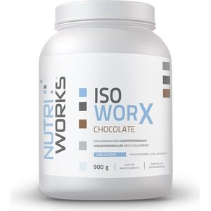 NUTRIWORKS Iso WorX valleproteinpulver med chokoladesmag 900 g