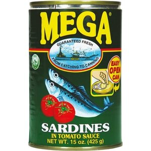 MEGA TUNA Сардины в томатном соусе 425 г