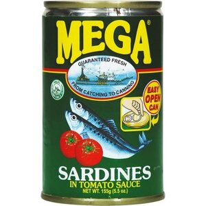 MEGA TUNA Sardines in tomatensaus 155 g