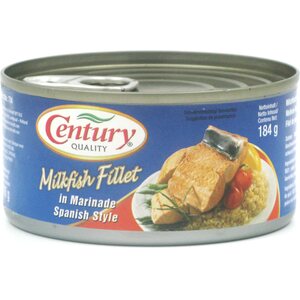 CENTURY TUNA Filety z ryby mlecznej w marynacie hiszpańskiej 184 g