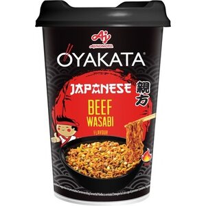 OYAKATA Japoński makaron instant kubkowy o smaku wołowiny i wasabi 93 g