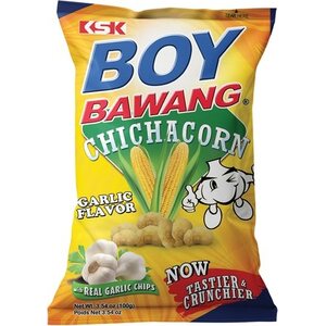 BOY BAWANG Chichacorn - Snack di mais fritto al gusto di aglio 90 g