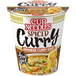 NISSIN Zuppa di noodle istantanea in tazza al gusto curry giapponese 67 g