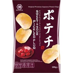 KOIKEYA Aardappelchips - Gemarineerde pruim (zoetzuur) 100 g