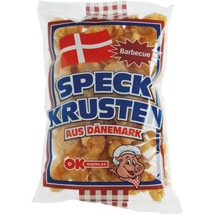 OK SNACKS Paistetut pekoninkuoret grillimaustettuna 150 g