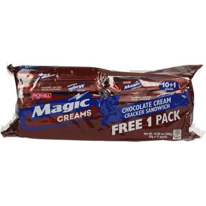 JACK'N JILL Magic Creams - Suklaatäytekeksit 10 x 28 g