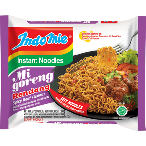 INDOMIE Mi Goreng Rendang - nouilles épicées aromatisées au bœuf 80 g