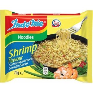 INDOMIE Krevety - Instantní nudlová polévka s příchutí krevet 40 x 70 g