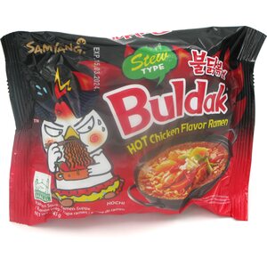 SAMYANG Buldak - Forrón párolt csirke ízű forró ramen tésztaleves 5 x 145 g