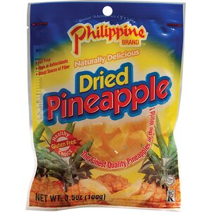 PHILIPPINE BRAND Tørkede ananasbiter 100 g