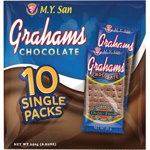 GRAHAMS Galletas de trigo con harina graham sabor chocolate 10 x 25 g