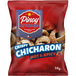 PINOY KITCHEN Chicharon Hot & Spicy - Ostra i pikantna skórka wieprzowa 50 g