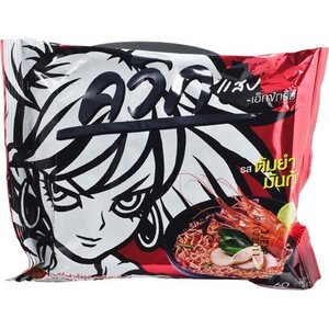 WAI WAI THAILAND Tom Yum Mun Goong sopa de fideos instantánea con sabor 30 x 60 g