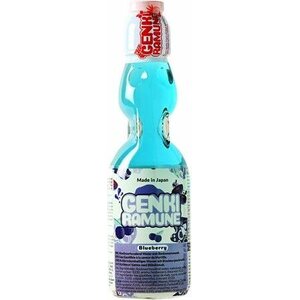 GENKI RAMUNE Blueberry flavored soda drink 200 ml