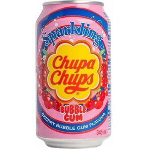 CHUPA CHUPS Kersen kauwgomsmaak frisdrank 345 ml