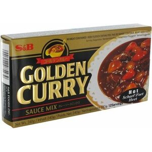 S&B Golden Curry - Jaapani kastme segu plokkidena (kuum) 220 g