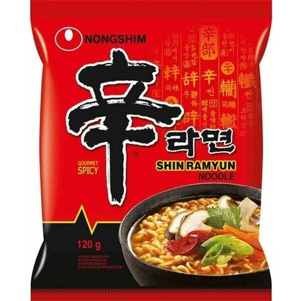 NONGSHIM Instant Shin Ramen Noodle Soup with Spicy Flavour 120 g