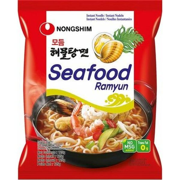 NONGSHIM Tenger gyümölcsei - Tenger gyümölcseivel ízesített instant ramen tésztaleves 125 g