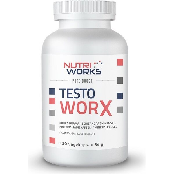 NUTRIWORKS Testo WorX cápsulas minerales 120 unidades 84 g