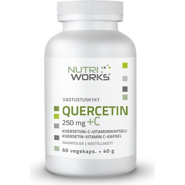 NUTRIWORKS Kvercetin-vitamín C kapsle 250 mg 60 ks 40 g