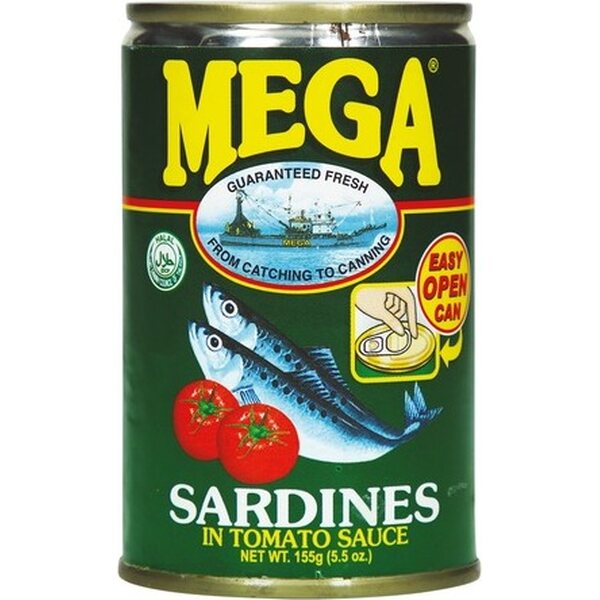 MEGA TUNA Sardiinit tomaattikastikkeessa 155 g