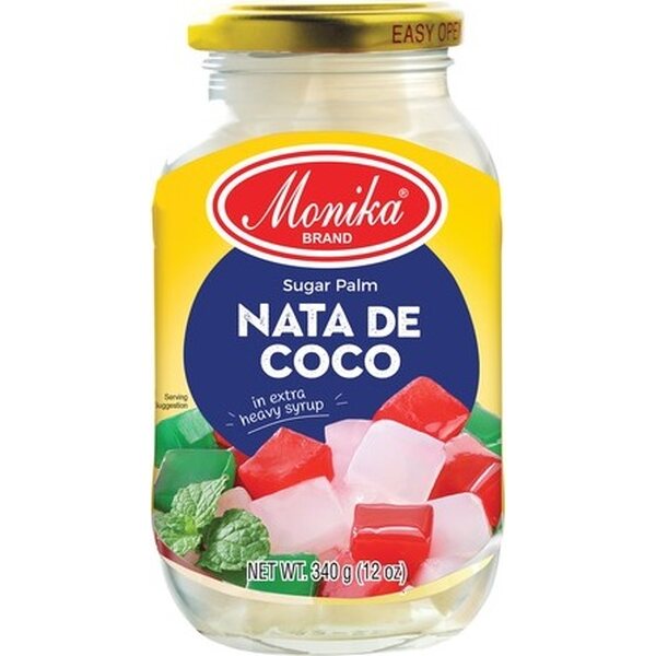 MONIKA Cubes de gel de noix de coco blanche dans un bouillon sucré 340 g