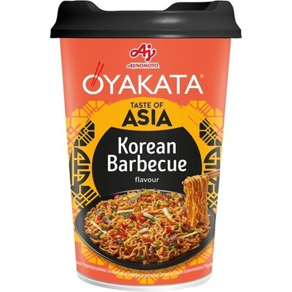 OYAKATA Mit BBQ gewürzte Instant-Tassennudeln nach koreanischer Art, 93 g