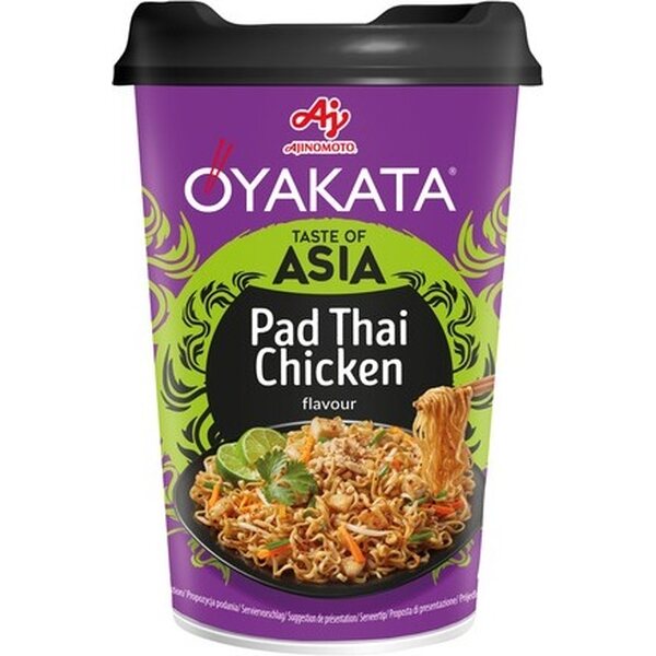 OYAKATA Pad Thai – Instant-Tassennudeln mit Hühnergeschmack, 93 g