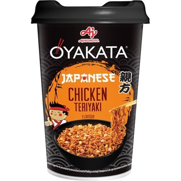 OYAKATA Japansk Teriyaki-krydret instant kopp nudler med kyllingsmak 96 g