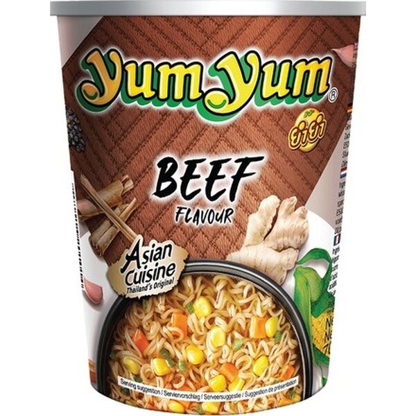 YUMYUM Instant Cup Noodle Soup with Beef Flavour 70 g