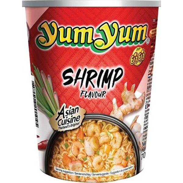 YUMYUM Instant Cup Noodle Soup with Shrimp Flavour 70 g