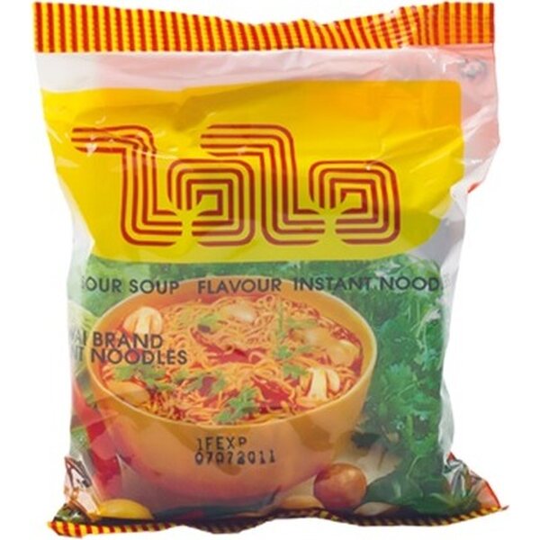 WAI WAI THAILAND Instant nudelsuppe med sur suppesmag 60 g