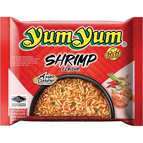 YUMYUM sopa de fideos instantánea con sabor a camarones 60 g