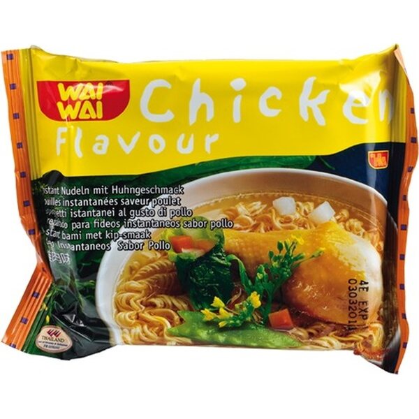 WAI WAI THAILAND Zuppa di noodle istantanei al gusto pollo 60 g