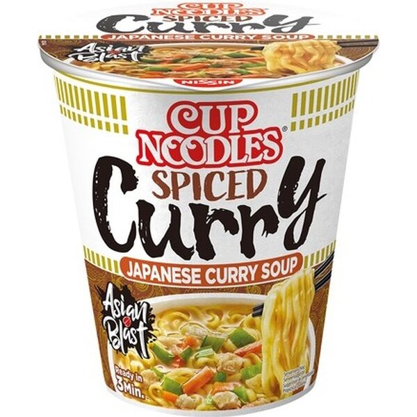 NISSIN Japonská instantná hrnková rezancová polievka s príchuťou karí 67 g