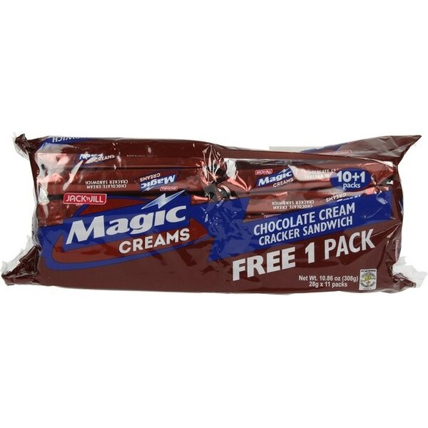 JACK'N JILL Magic Creams - Sušenky plněné čokoládou 10 x 28 g