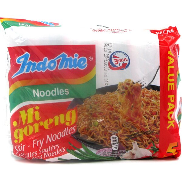 INDOMIE Mi Goreng Friterade nudlar 5 x 80 g