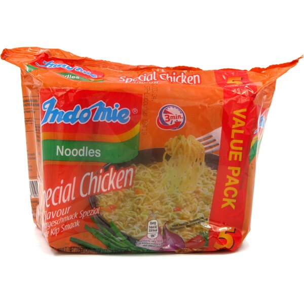 INDOMIE Special Chicken - Csirke ízű tésztaleves 5 x 75 g