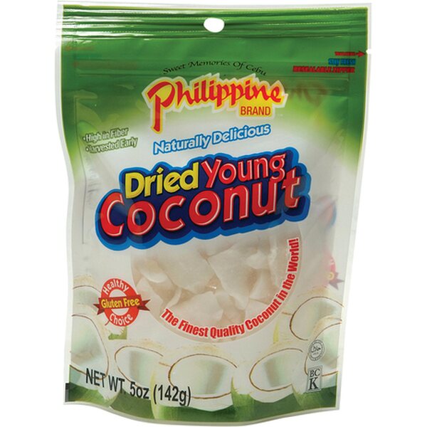 PHILIPPINE BRAND Dried Young Coconuts 142 g