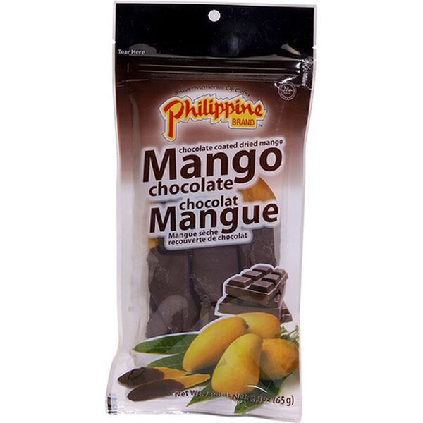 Chokoladeovertrukket tørret mango 65 g