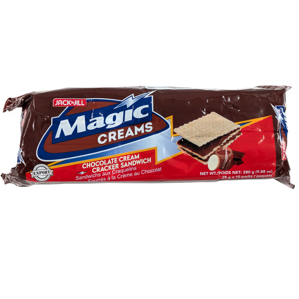 JACK'N JILL Magic Creams - Suklaatäytekeksit 10 x 28 g