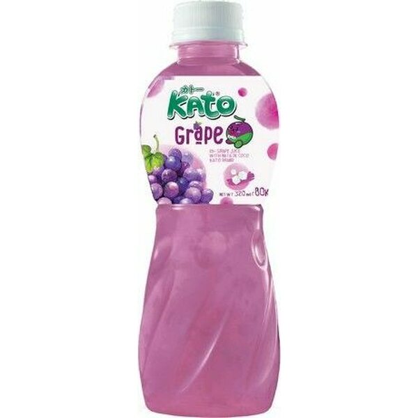 KATO Grape juice with Nata De Coco (coconut gel) 320 ml