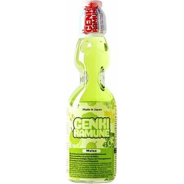 GENKI RAMUNE Meloensmaak frisdrank 200 ml