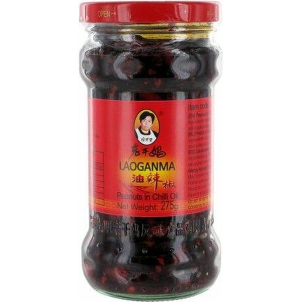 LAO GAN MA Maapähkinät chiliöljyssä 275 g