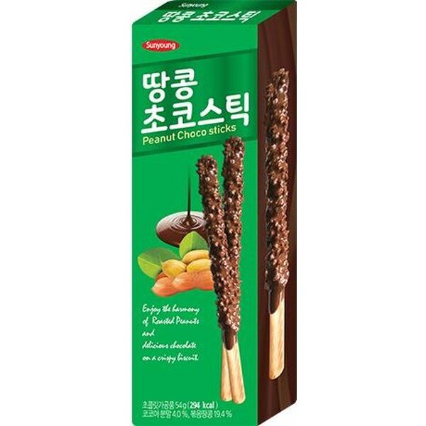 SUNYOUNG Erdnuss Big Choco Sticks 54 g